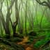 A dense forest featuring twisted trees and lush green foliage in a misty atmosphere. - Olive Oil Times