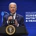 Joe Biden speaking at a podium during the White House Conference on Hunger, Nutrition, and Health event. - Olive Oil Times