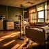 A hospital patient room featuring a bed, medical equipment, and natural light streaming through the windows. - Olive Oil Times