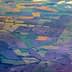 Aerial view showing patchwork of agricultural fields in various colors and patterns. - Olive Oil Times