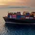 Cargo ship carrying colorful containers sailing on calm waters during sunset. - Olive Oil Times
