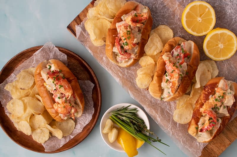 EVOO Poached Lobster Rolls