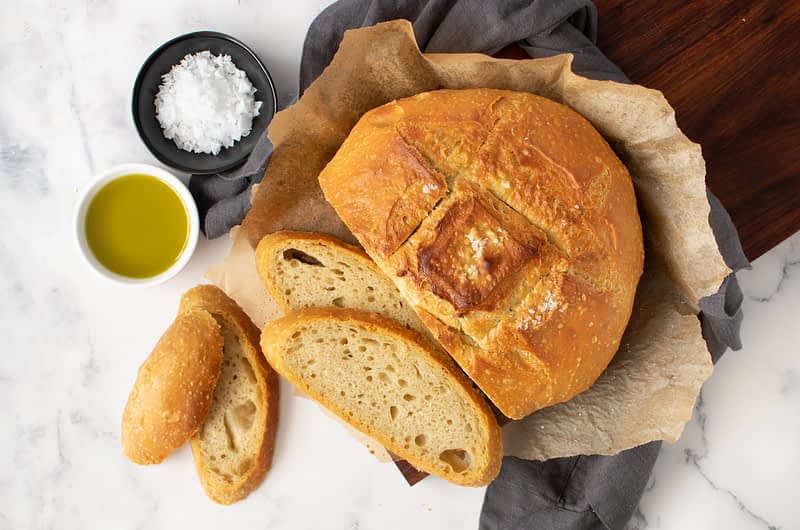 Ελαιόλαδο & Θαλασσινό Αλάτι Ψωμί Boule