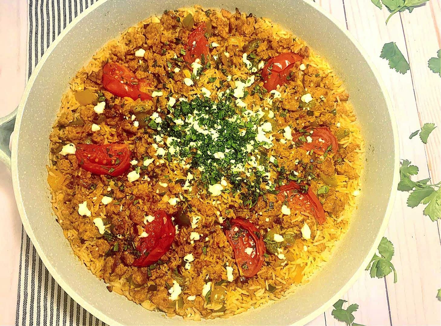 One Pot Spanish Chorizo and Rice