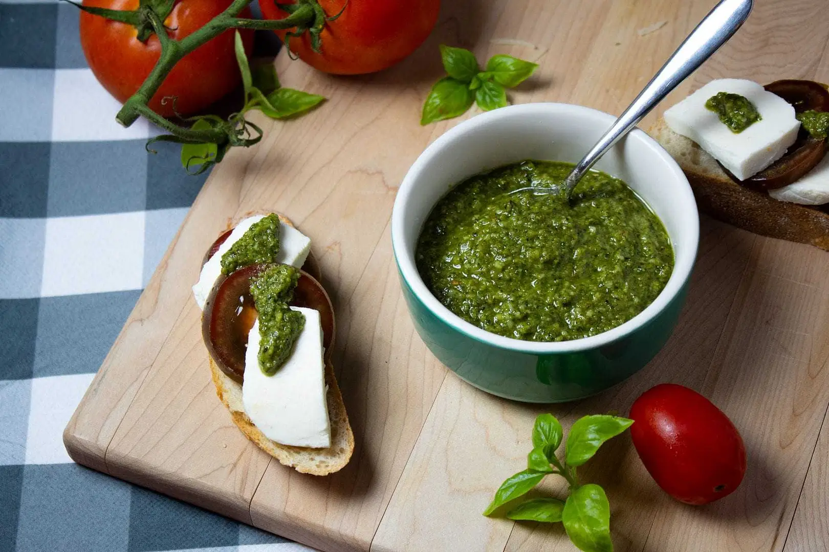 Olive Oil and Basil Pesto with Walnuts and Parmesan