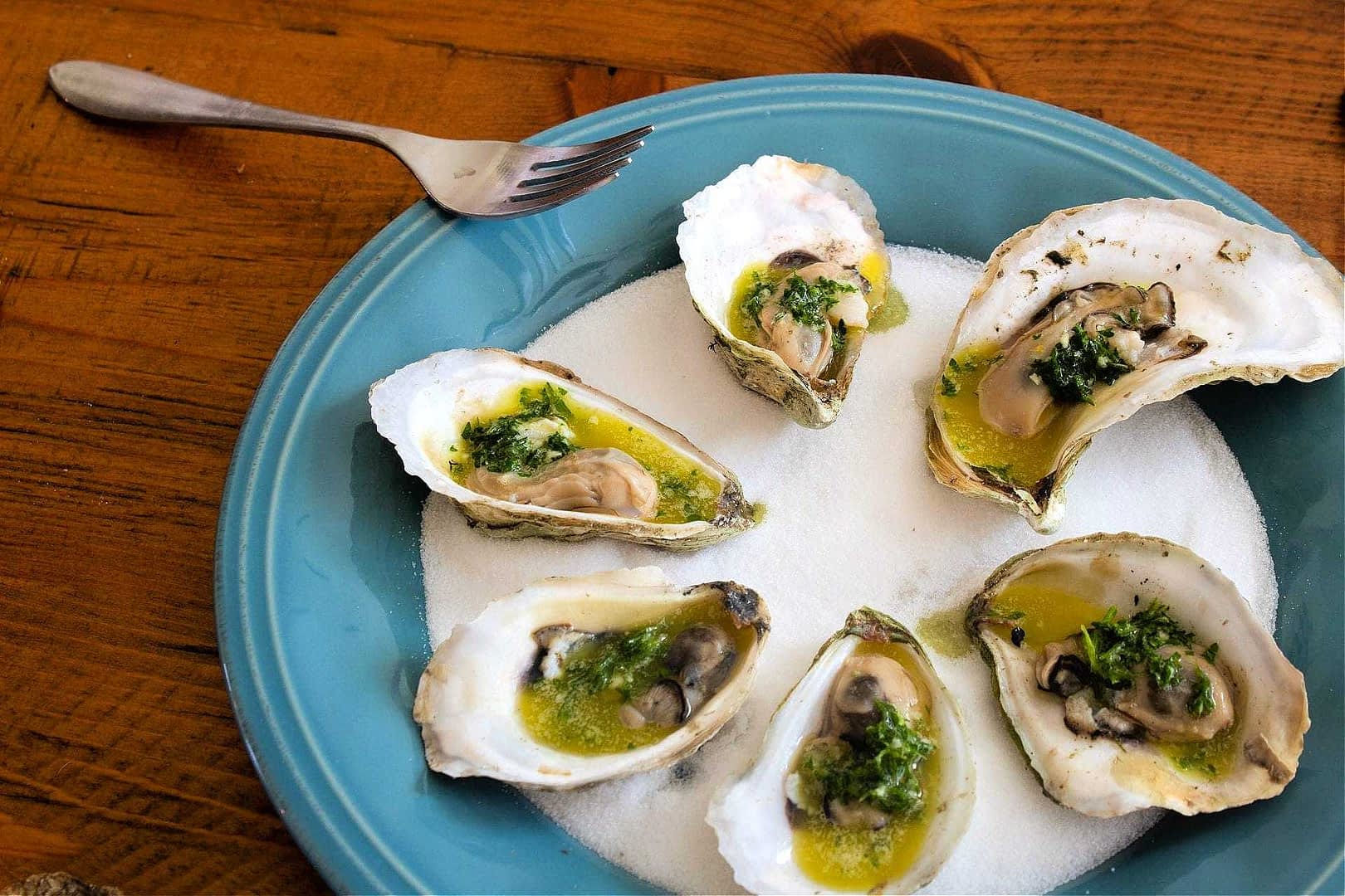 Grilled Oysters with Citrus and Olive Oil Gremolata