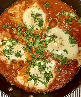 Spicy Shakshuka with Peppers and Herbs
