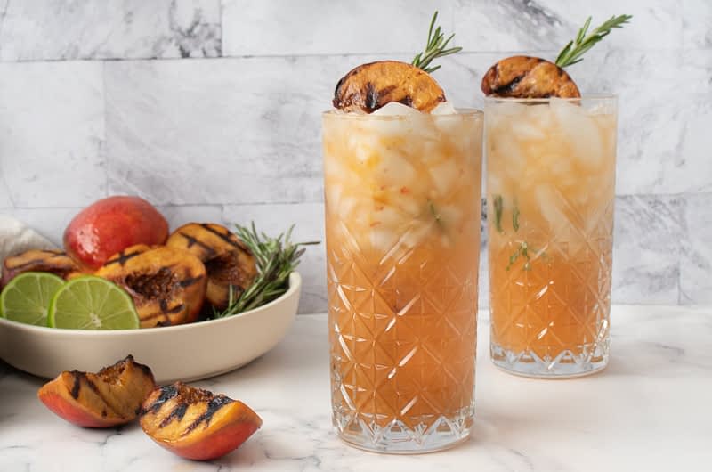 grilled-peach-whiskey-sour-olive-oil-times-grilled-peach-whiskey-sour-