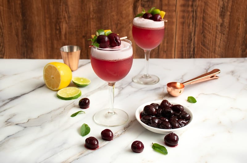 rum-flip-with-olive-oil-pickled-cherries-olive-oil-times-rhum-flip-with-olive-oil-pickled-cherries