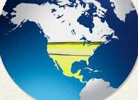 Map of North America showing highlighted regions in yellow across the central and southeastern areas. - Olive Oil Times