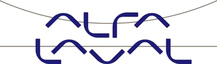 Logo of Alfa Laval featuring stylized text and graphic elements in blue. - Olive Oil Times
