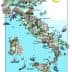 Illustrated map of Italy featuring various regions known for olive oil production. - Olive Oil Times