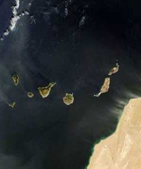 Aerial view of the Canary Islands showing multiple land masses surrounded by water. - Olive Oil Times