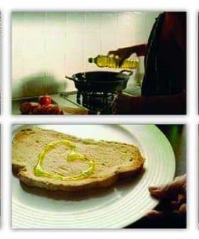 Various images depicting the use of olive oil in cooking and serving. - Olive Oil Times