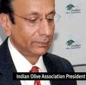 Portrait of VN Dalmia, President of the Indian Olive Association, in a formal setting. - Olive Oil Times