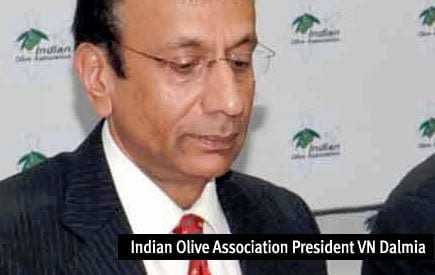 Portrait of VN Dalmia, President of the Indian Olive Association, in a formal setting. - Olive Oil Times