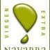 Label for Navarra extra virgin olive oil featuring a green droplet and text. - Olive Oil Times