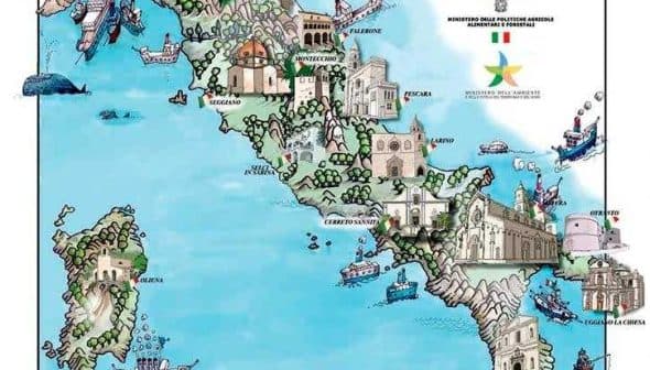 Colorful illustrated map of Italy featuring various landmarks and regions. - Olive Oil Times