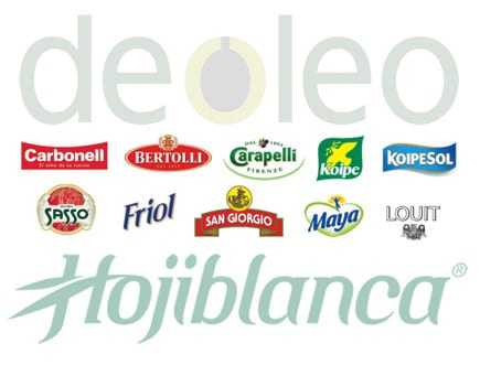 Logo of Deoleo company featuring various olive oil brand logos including Carbonell, Bertolli, and Hojiblanca. - Olive Oil Times