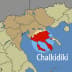 Map highlighting the Chalkidiki region in northern Greece with surrounding areas in neutral colors. - Olive Oil Times