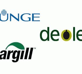Logos of Bunge, Cargill, and Deoleo displayed together in a single image. - Olive Oil Times