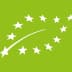 Logo representing the European Union organic certification with stars and a curved line on a green background. - Olive Oil Times