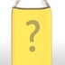 Transparent bottle filled with yellow oil featuring a large question mark in the center. - Olive Oil Times