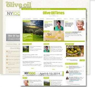 Screenshot of the Olive Oil Times website featuring articles and images related to olive oil. - Olive Oil Times