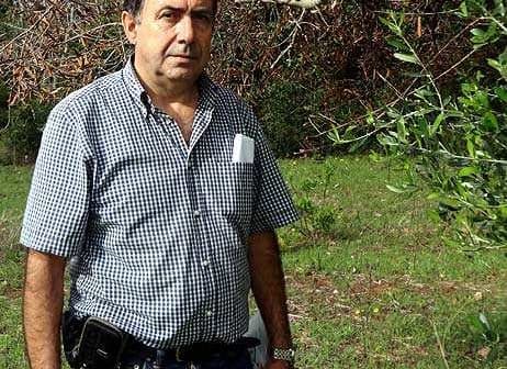 Man wearing a checkered shirt and holding bags while standing outdoors in a green area. - Olive Oil Times