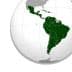 Map highlighting the countries of Latin America in green on a globe. - Olive Oil Times