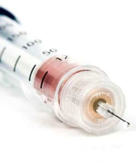 Close-up view of a syringe with a clear barrel and a fine needle at the tip. - Olive Oil Times