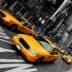Yellow taxi cabs driving through a busy intersection in a city setting. - Olive Oil Times