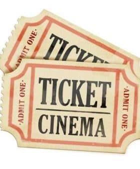 Two vintage cinema tickets with the word 'TICKET' and 'CINEMA' printed prominently. - Olive Oil Times