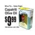 68 oz tin of Capatriti Extra Virgin Olive Oil with a yellow cap and price tag. - Olive Oil Times