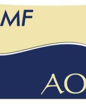 Logo featuring the letters MF and AO in a two-tone design with a curved line. - Olive Oil Times