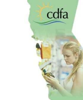 California Department of Food and Agriculture logo with a woman examining produce in a store. - Olive Oil Times