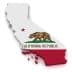 Outline of California state featuring the California Republic flag with a bear and a star. - Olive Oil Times