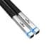 Black chopsticks with silver ends and blue LED lights for illumination. - Olive Oil Times