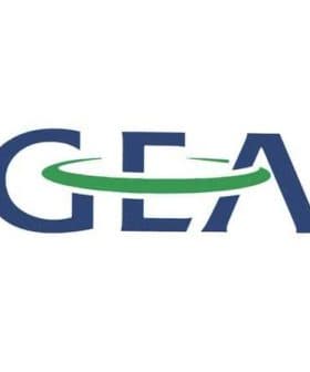 Logo of GEA, featuring the letters GEA with a green and blue circular design. - Olive Oil Times