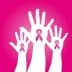 Three white hands raised with pink ribbons symbolizing breast cancer awareness. - Olive Oil Times