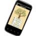 Mobile phone displaying an application interface with a tree graphic and menu options related to olive oil. - Olive Oil Times