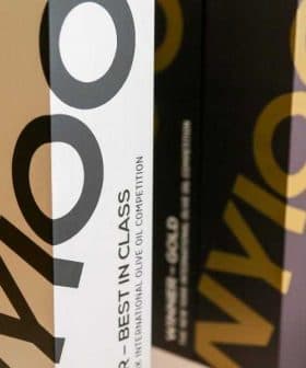 Packaging design for an olive oil competition with bold text stating 'Best in Class'. - Olive Oil Times