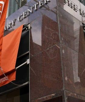 Exterior view of the International Culinary Center with banners on the building. - Olive Oil Times