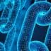 3D illustration of interconnected chains with binary code representing blockchain technology. - Olive Oil Times