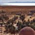 Aerial view of El Tur on the Sinai Peninsula featuring desert landscape and palm trees. - Olive Oil Times
