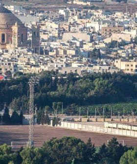 Aerial view of a city featuring a large dome structure and surrounding buildings. - Olive Oil Times