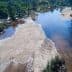 Aerial view of a river featuring sandbanks and surrounding vegetation. - Olive Oil Times
