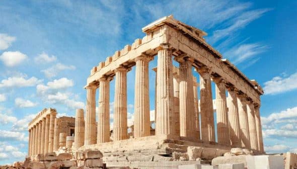 The Parthenon, an ancient temple with columns, located on the Acropolis in Athens, Greece. - Olive Oil Times