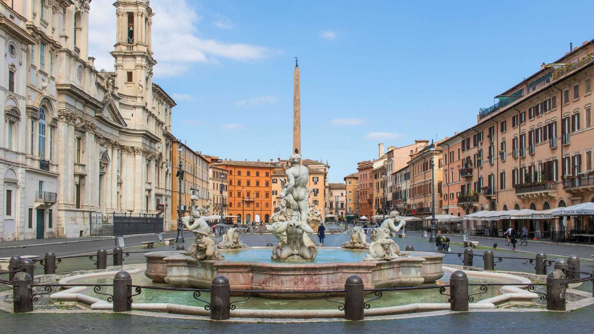 Fountain with sculptures and an obelisk in the center of Piazza Navona in Rome. - Olive Oil Times