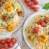 Pasta Aglio e Olio with Grilled Tomatoes